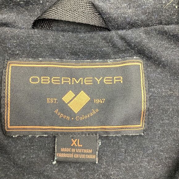 Obermeyer Mens Long Sleeve Full Zip Wool Blend Hoodie Jacket Orange Size XL - Picture 4 of 13